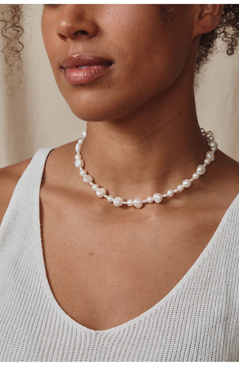 Set & Stones Bowie Freshwater Pearl Necklace, Alternate, color,