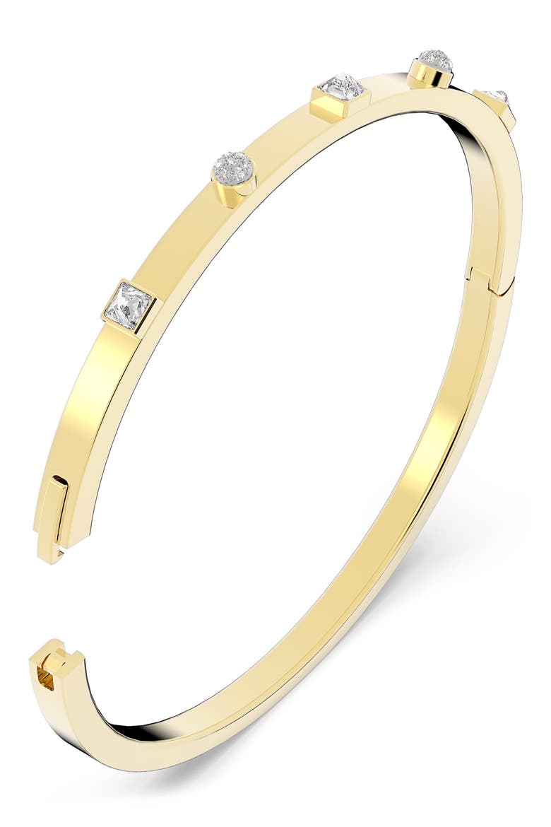 Thrilling Crystal Bangle, Alternate, color, GOLD