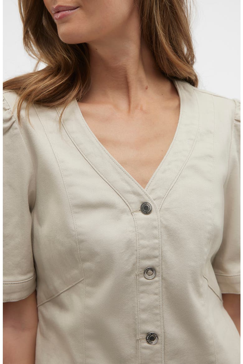 Wild Gena Denim Minidress, Alternate, color, PUMICE STONE