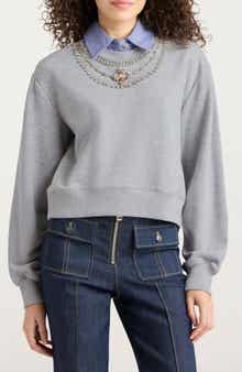 Lavina Jewel Embellished Sweatshirt