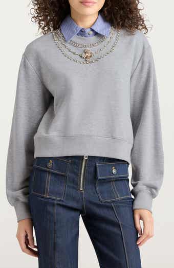 Lavina Jewel Embellished Sweatshirt