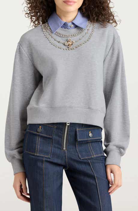 Lavina Jewel Embellished Sweatshirt