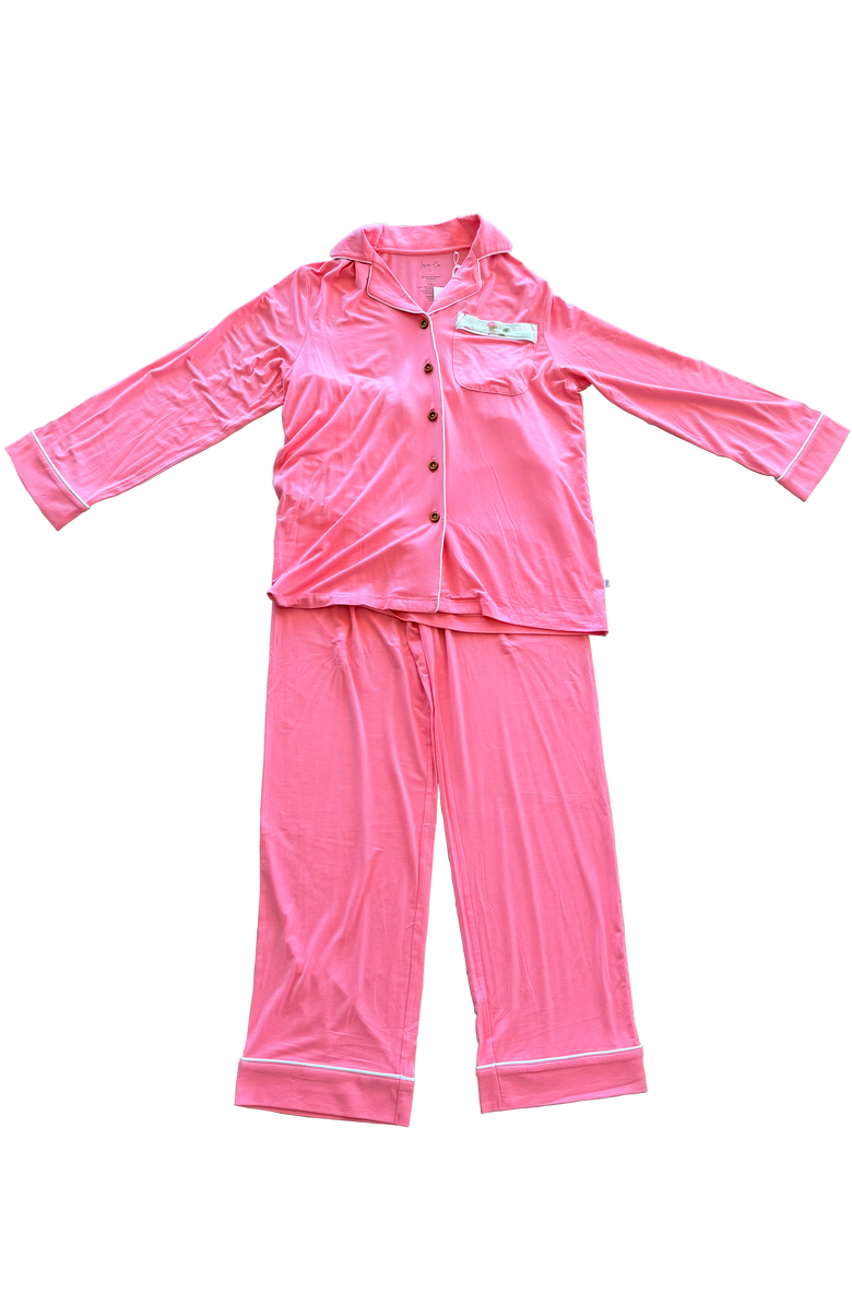 Laree + Co Lillian's Garden Swan Luxe Lounge Set, Main, color, Pink