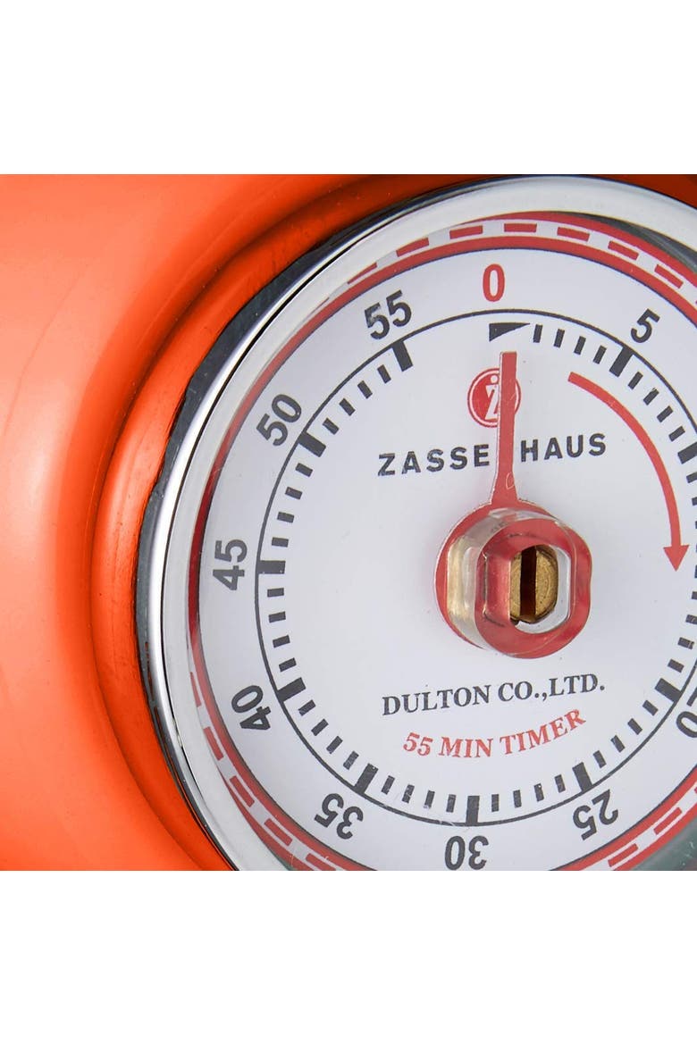 Magnetic Retro 60 Minute Kitchen Timer, 2.75-Inch, Alternate, color, Orange