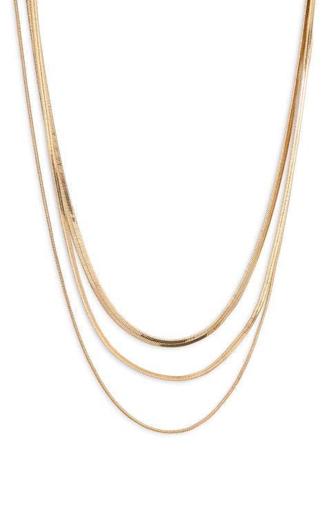 Multirow Snake Chain Necklace