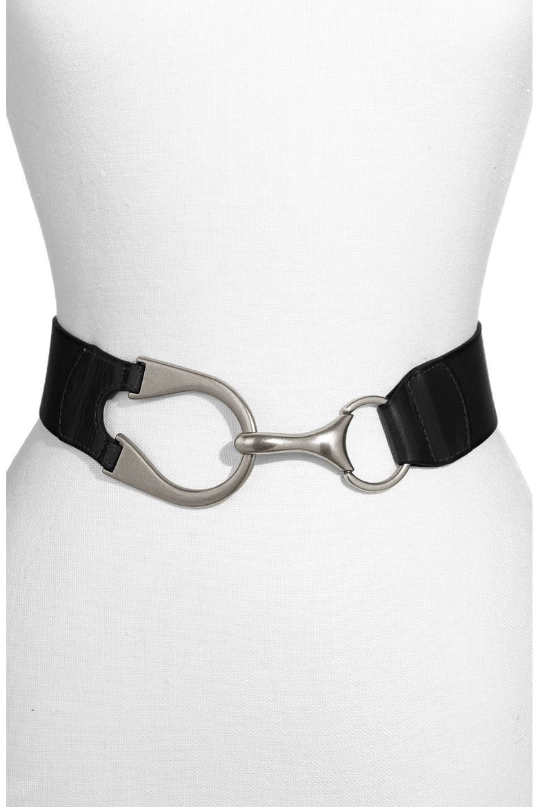by Steve Madden 'Easy Equestrian' Belt, Main, color, BLACK