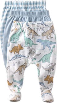 BUTTERBLU Fallon Footed Organic Cotton Assorted 3-Pack Pants