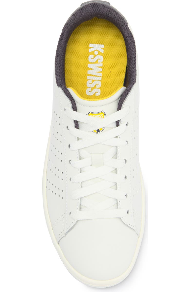 K-Swiss Court Base II Sneaker, Alternate, color, Blanc/Asphalt/Dandelion