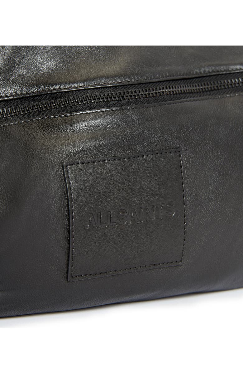 AllSaints Soma Holdall Leather Travel Duffle Bag, Alternate, color,