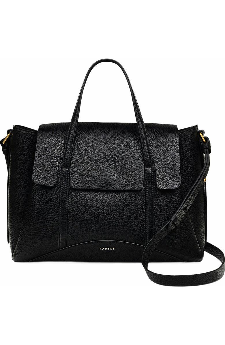 Radley The Chancery Medium Flapover Satchel Bag, Main, color, Black