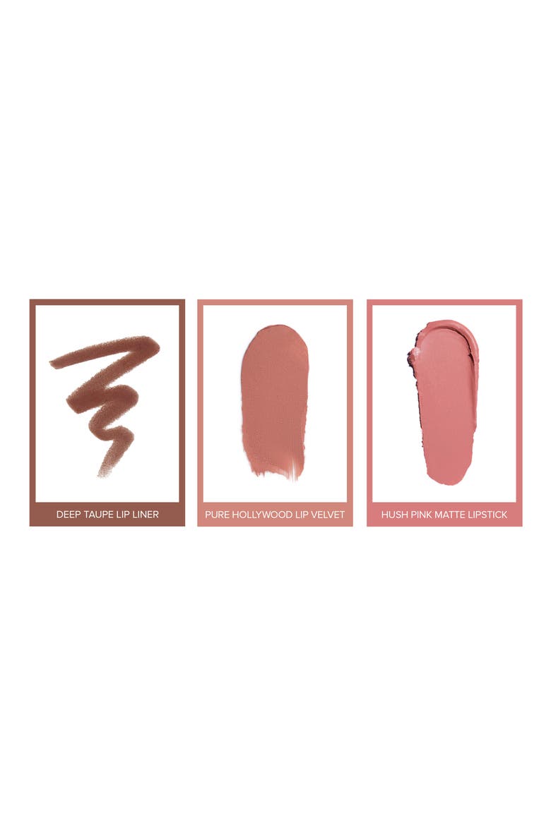 Pucker Up Lip Trio $47 Value, Alternate, color, HUSH PINK HOLLYWOOD DEEP TAUPE