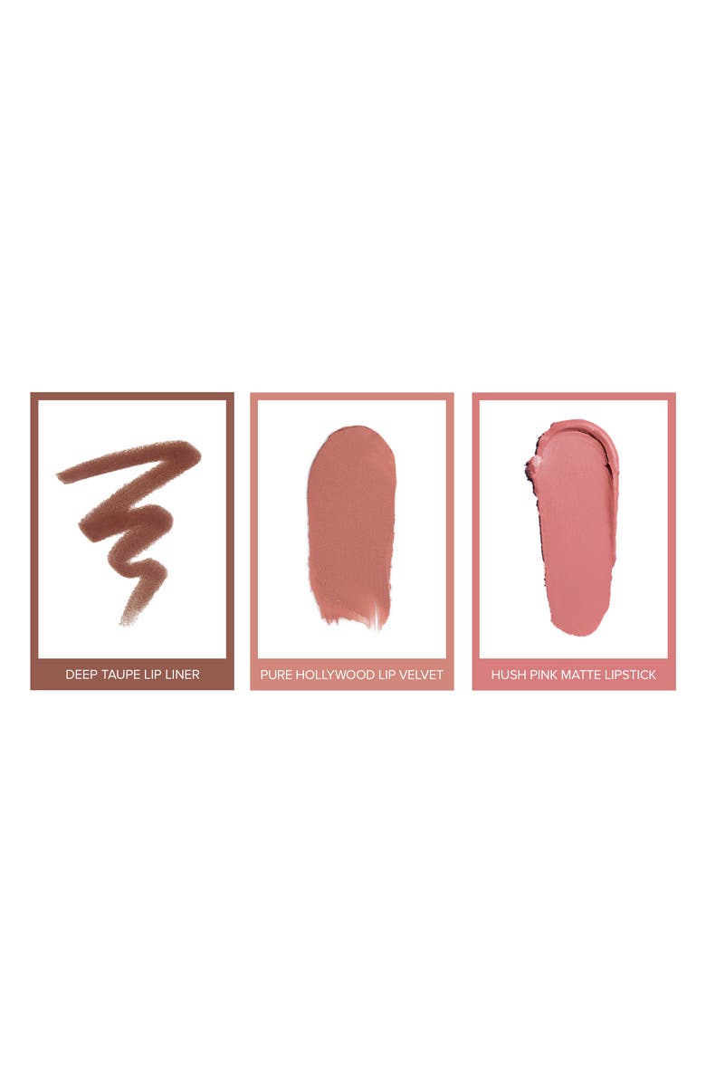 Anastasia Beverly Hills Pucker Up Lip Trio $47 Value, Alternate, color, Hush Pink Hollywood Deep Taupe