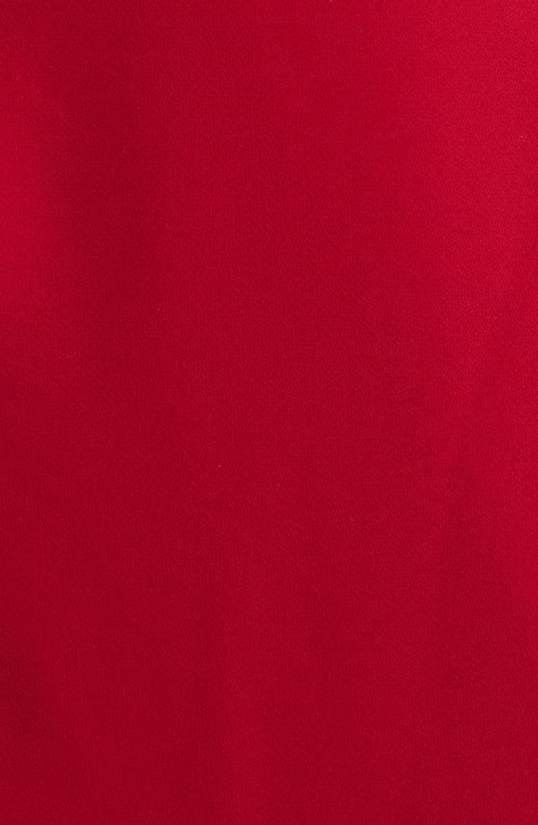 Carolina Herrera Draped Off the Shoulder Crepe Column Gown, Alternate, color, 