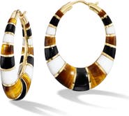 Orly Marcel Chunky Inlay Hoop Earrings