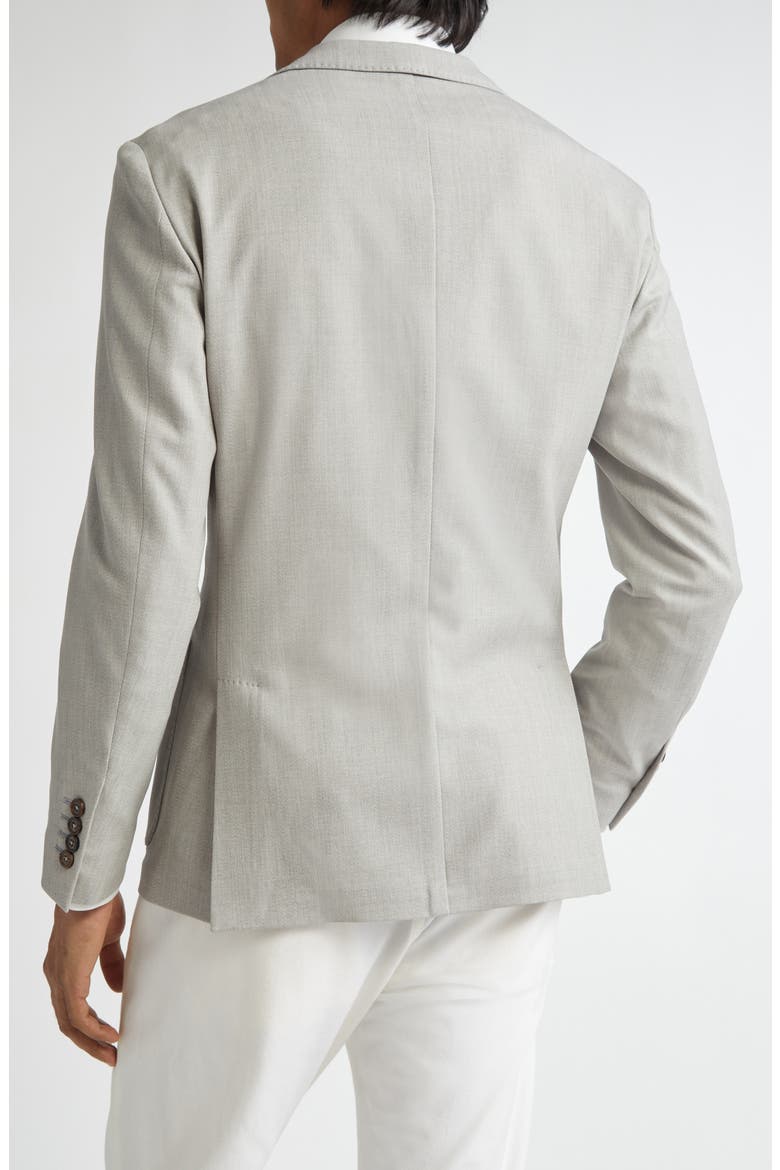 Single Breasted Stretch Wool Sport Coat, Alternate, color, 13 LIGHT MELANGE GREY