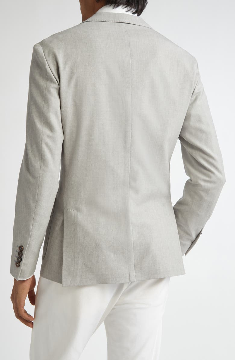 Eleventy Single Breasted Stretch Wool Sport Coat, Alternate, color, 13 Light Melange Grey