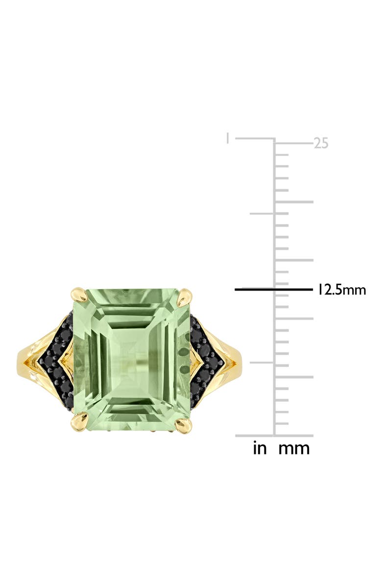 DELMAR Green Quartz & Black Sapphire Ring, Alternate, color, Green