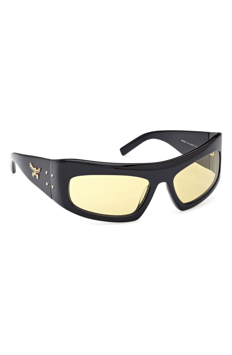 MCM 64mm Shield Sunglasses, Alternate, color,