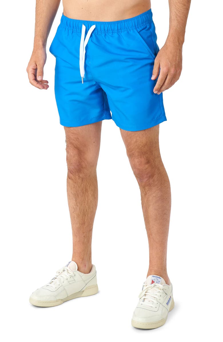 OppoSuits Batman Camp Shirt, Shorts & Removable Cape Set, Alternate, color, Blue