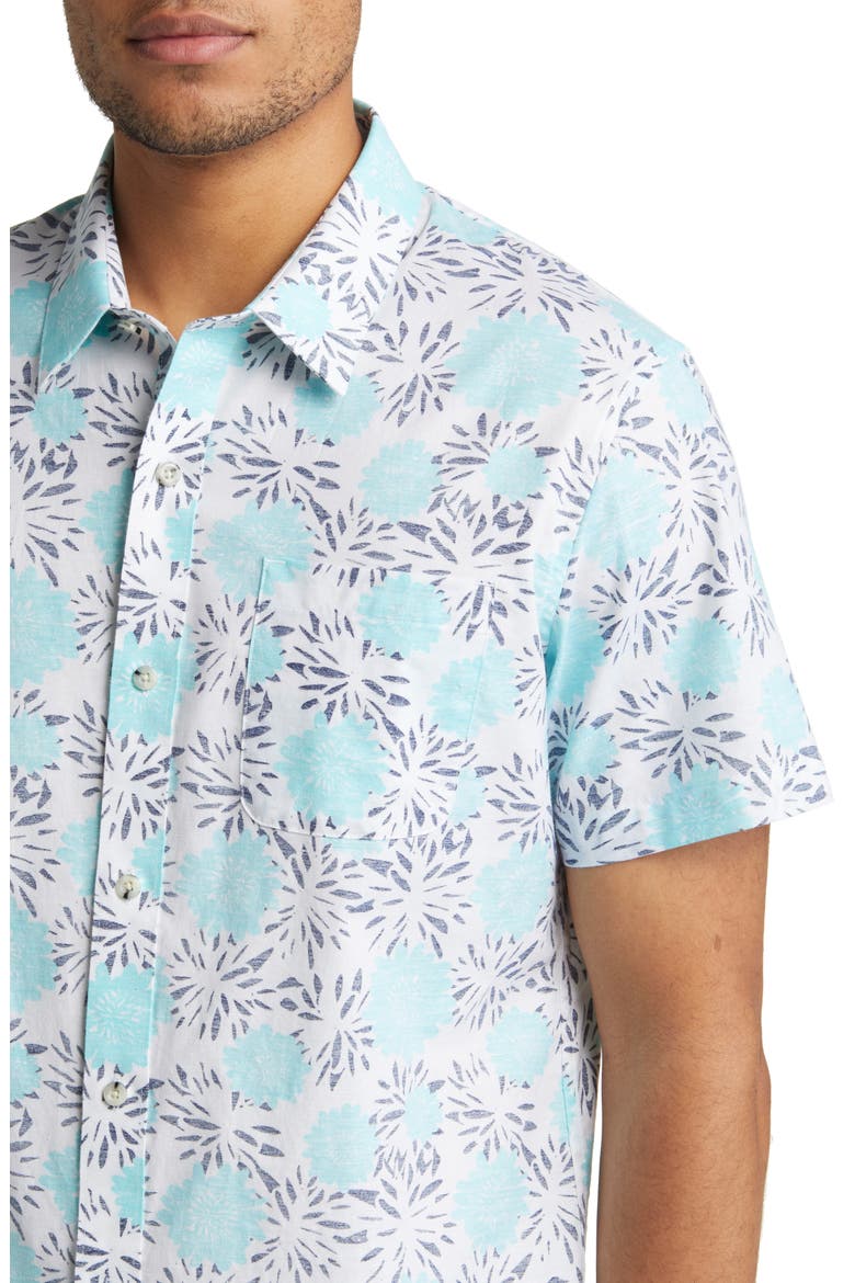 Stylite Short Sleeve Button-Up Shirt, Alternate, color, WHITE