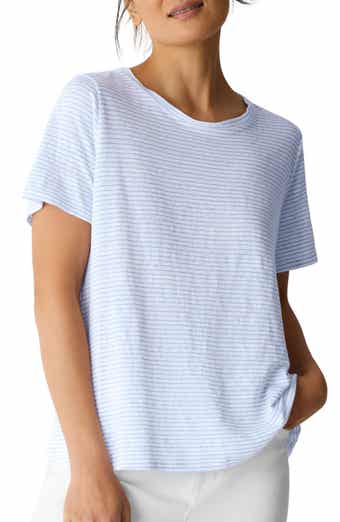 Stripe Organic Linen T-Shirt