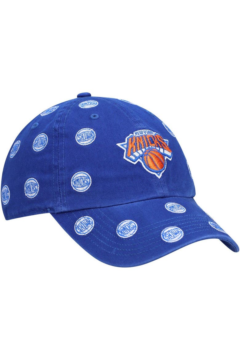 Men's '47 Blue New York Knicks Confetti Cleanup Adjustable Hat, Alternate, color, Blue