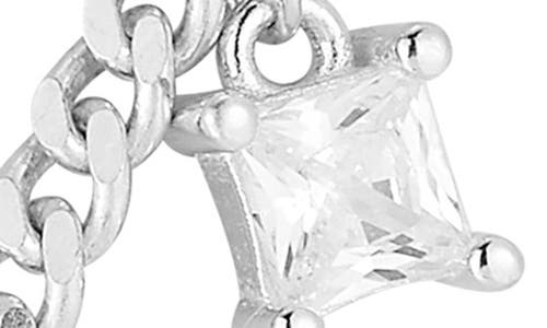 Sphera Milano Charm Curb Necklace In Silver