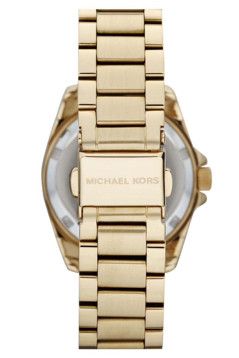 Michael Kors 'Mini Blair' Multifunction Watch, 33mm, Alternate, color, GOLD