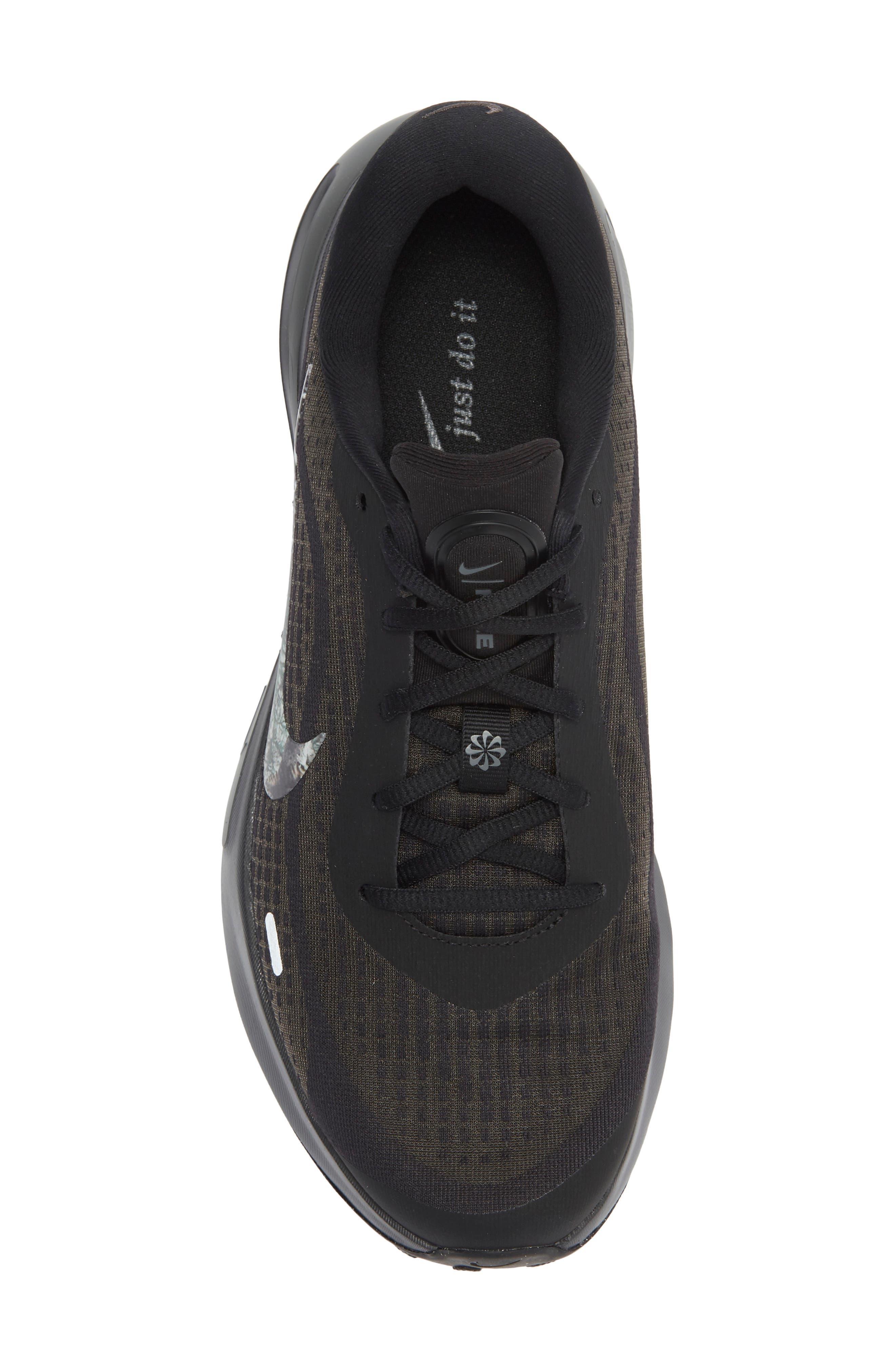 Journey Run Print Running Shoe, Alternate, color, BLACK/ WHITE/ IRON GREY