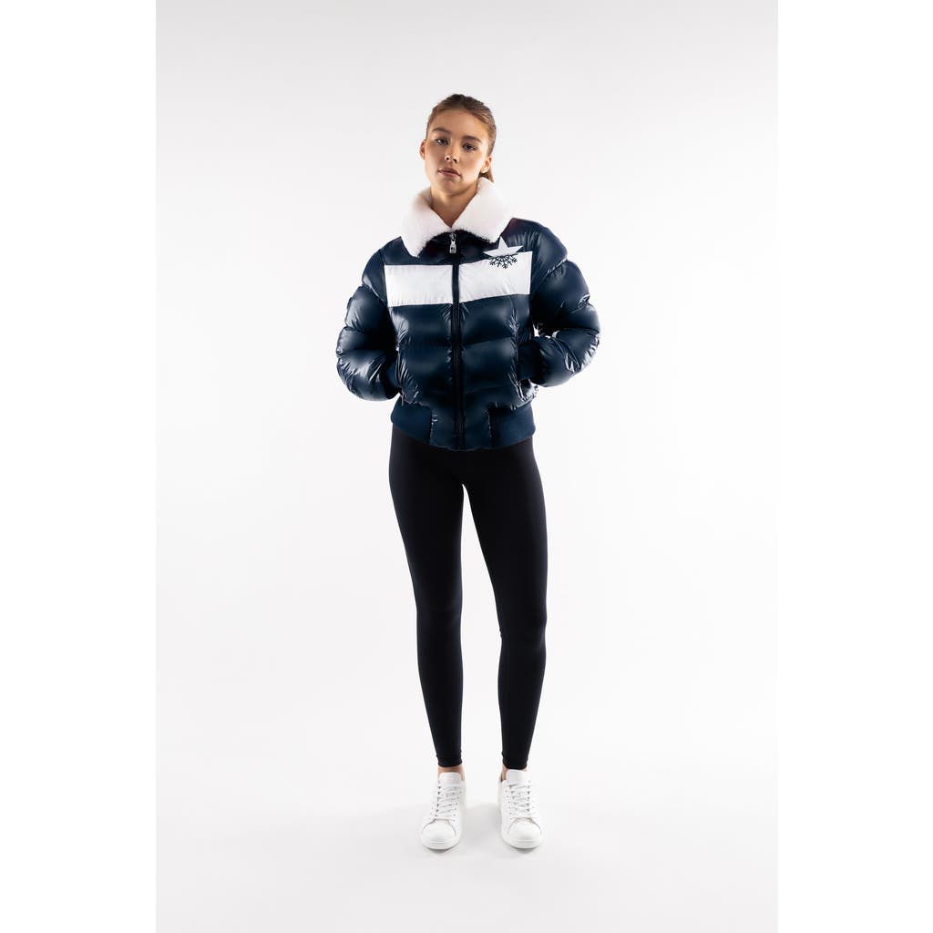 Malibu Ski Club Apres Slick Bomber In Blue
