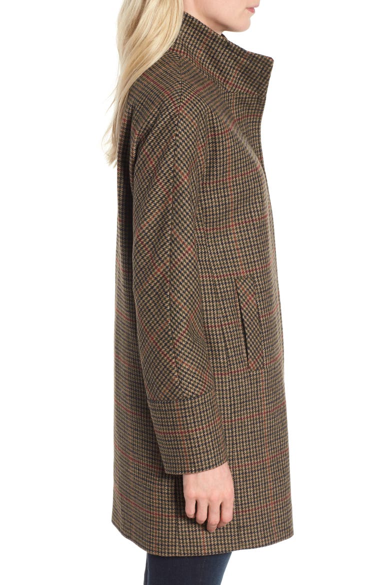 Plaid Topper Coat, Alternate, color, MULTI
