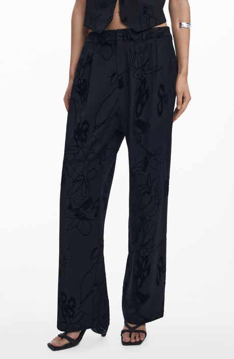 Desigual Pleated Wide Leg Pants