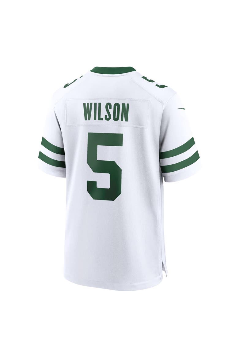 Men's Nike Garrett Wilson Legacy White New York Jets Game Jersey, Alternate, color, White