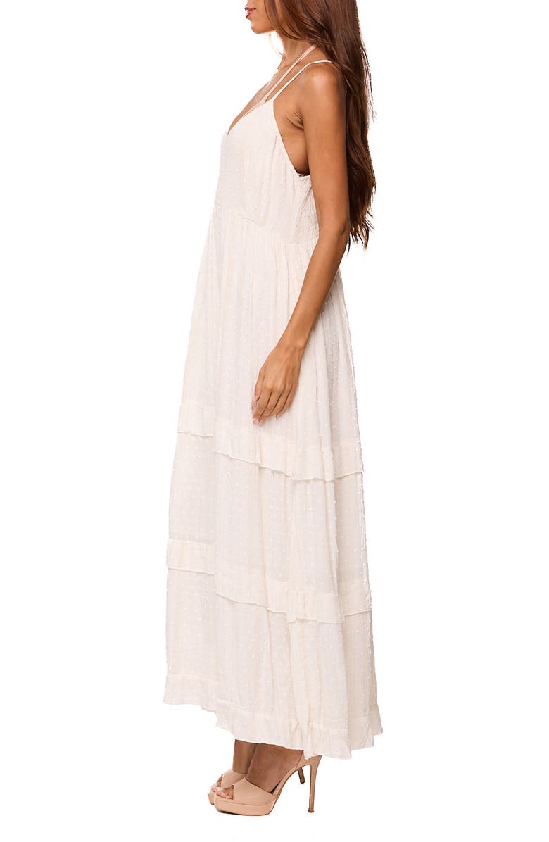 RANEES Tiered Maxi Dress, Alternate, color, White