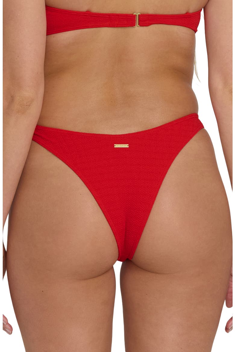 Rising Tide Skimpy Hike Bikini Bottoms, Alternate, color, FIESTA RED