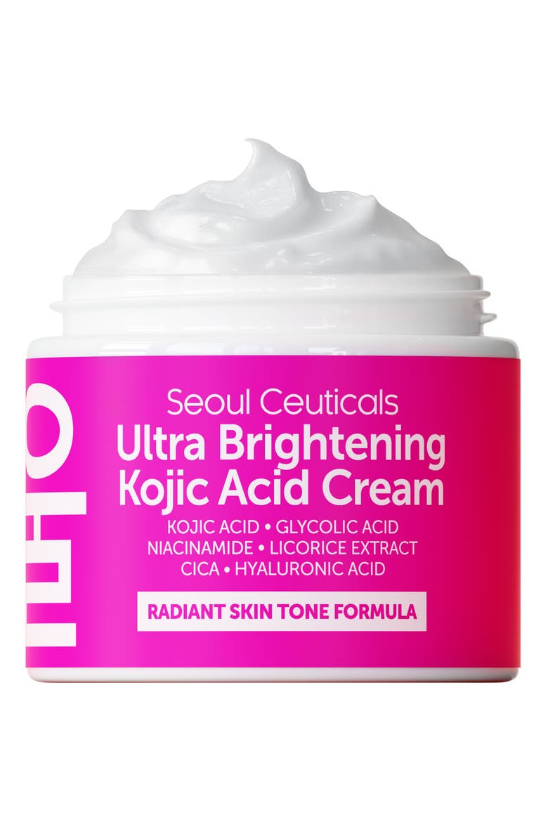 Korean Skincare Ultra Brightening Kojic Acid Cream, Main, color, Clear