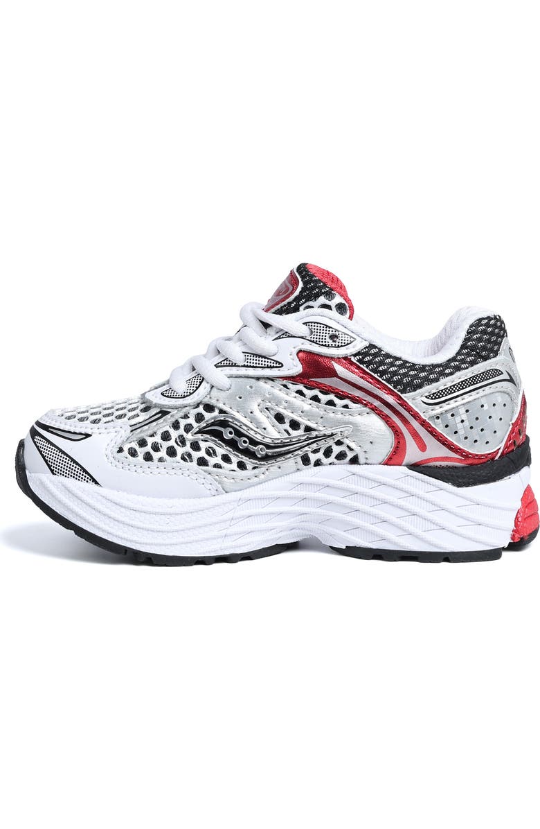 Saucony Kids' ProGrid Omni 9 Sneaker, Alternate, color, White/ Red