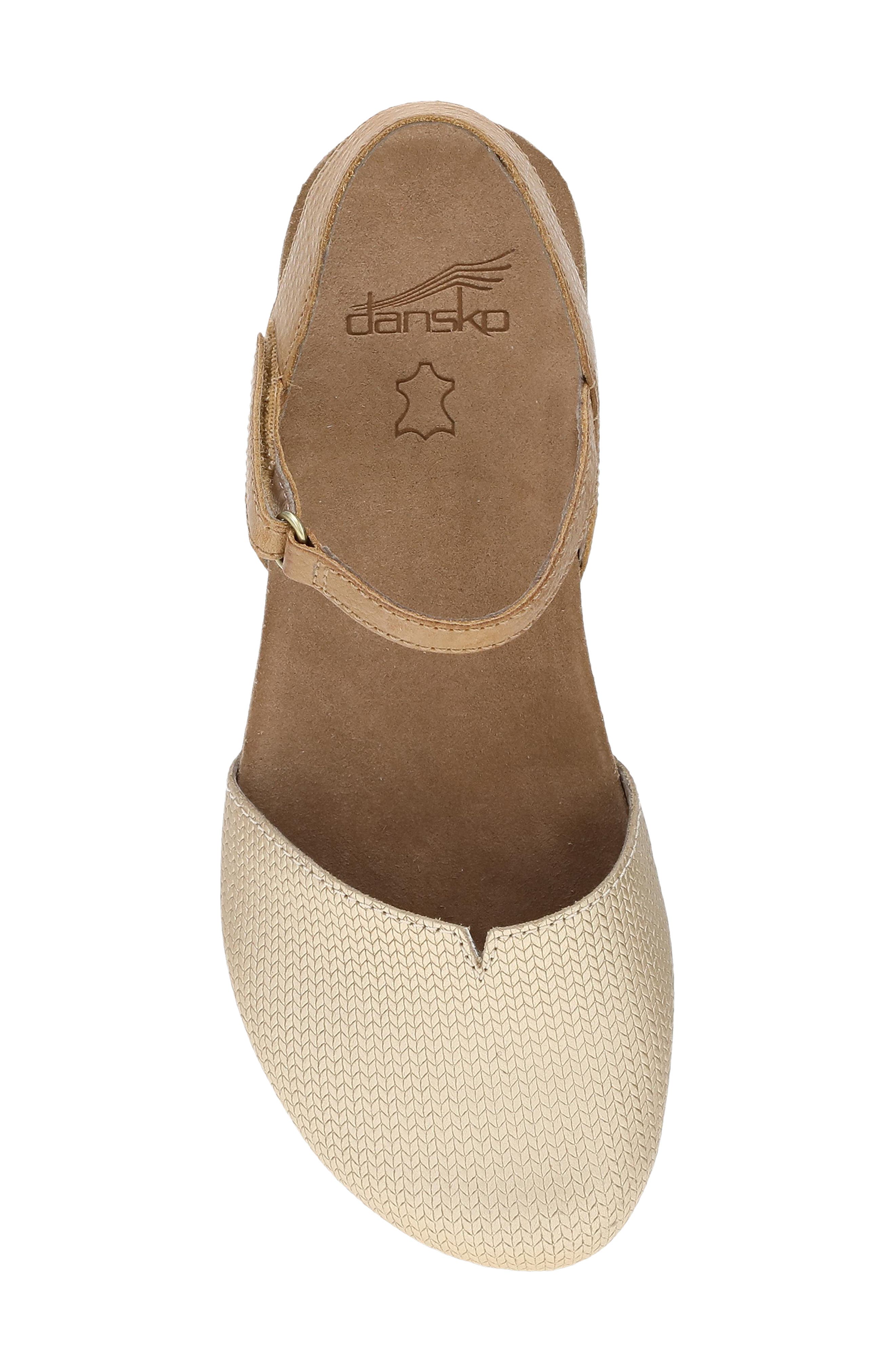 Dansko Rowan Flat, Alternate, color, Taupe Metallic