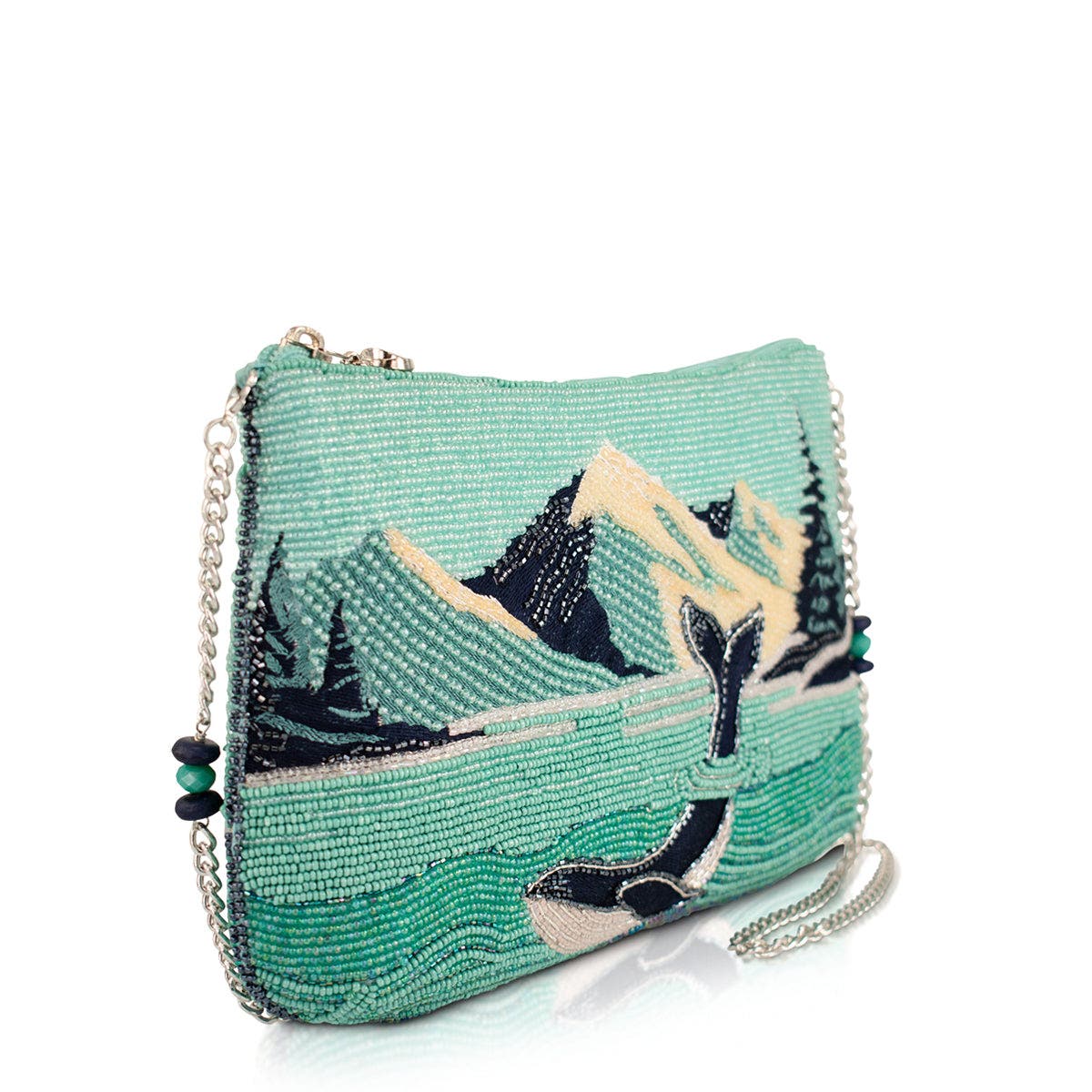 Mary Frances Accessories Sea to Sky Crossbody Handbag, Alternate, color, Blue