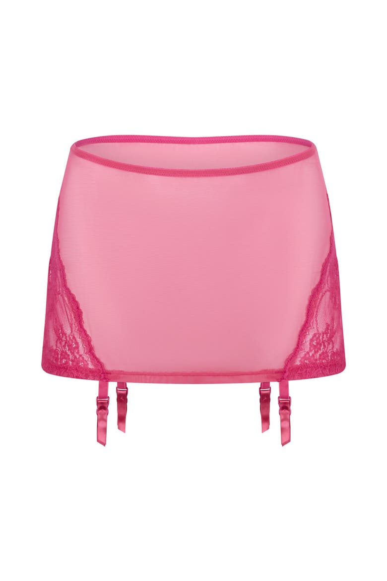 Margeaux Garter Belt Lingerie, Main, color, Dark pink