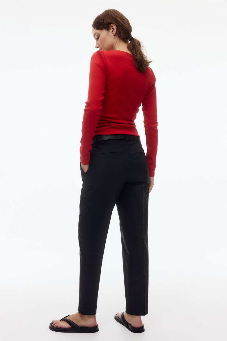 Mama Cigarette Trousers, Alternate, color, Black