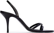 BLACK SUEDE STUDIO Jolla 80 Leather Slingback Sandal