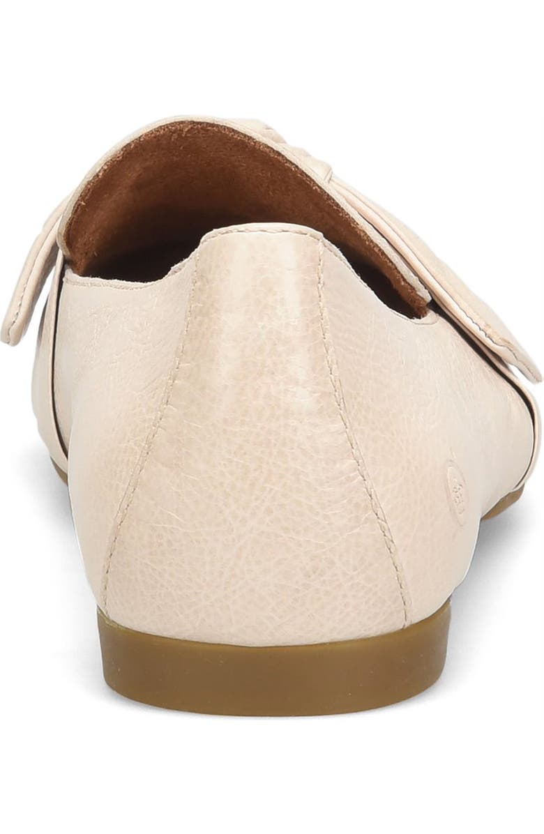 Børn Carrine Square Toe Loafer, Alternate, color, White Leather