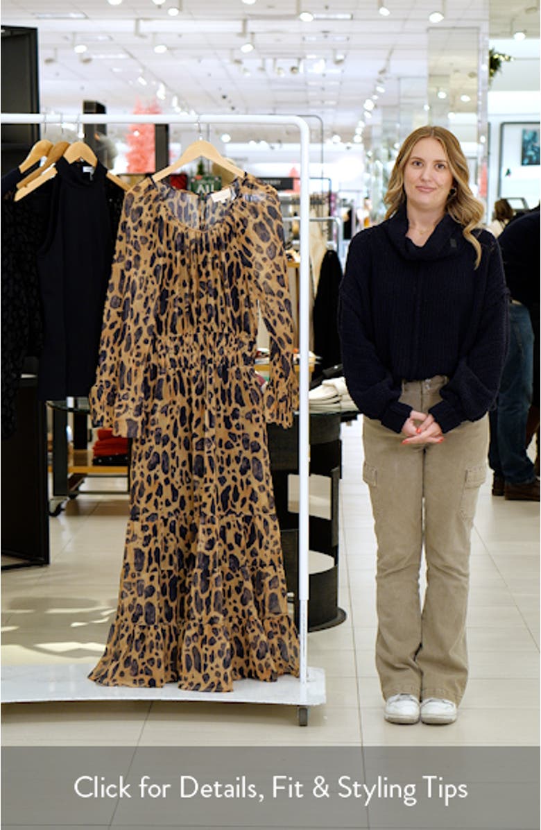 Smocked Bell Sleeve Maxi Dress, sales video thumbnail