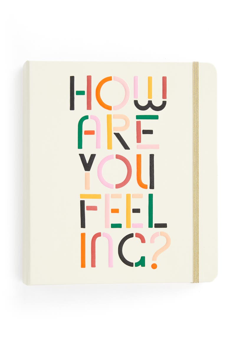 How Are You Feeling Wellness Planner, Main, color, CREAM