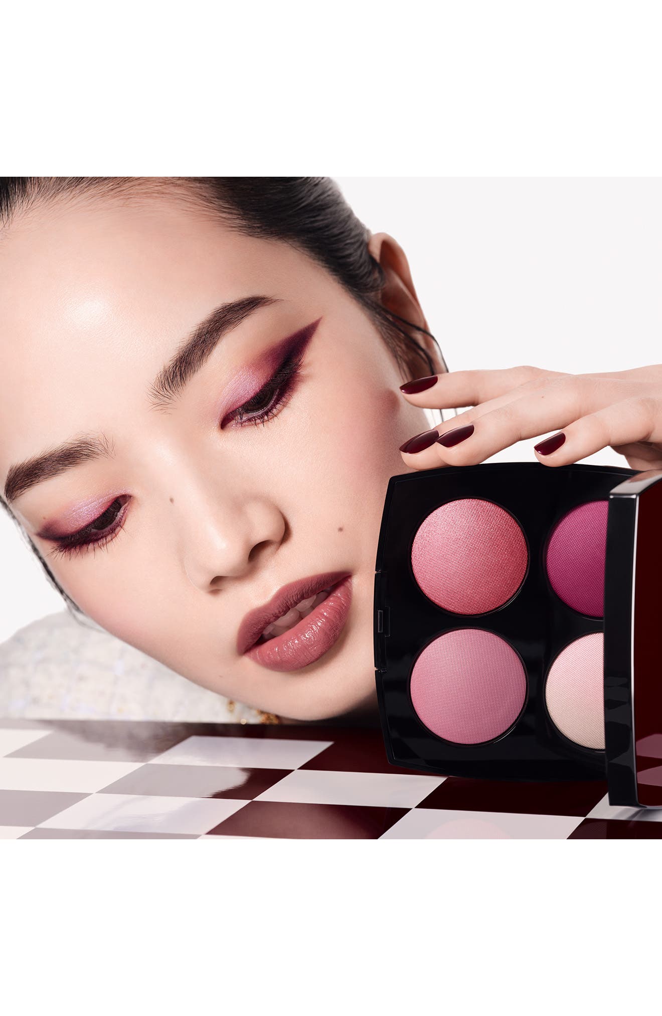 アイシャドウ CHANEL LE REGARD DE CHANEL 14 ROUGE NOIR CONFIDENCE XXL Eyeshadow & Blush Palette (Women