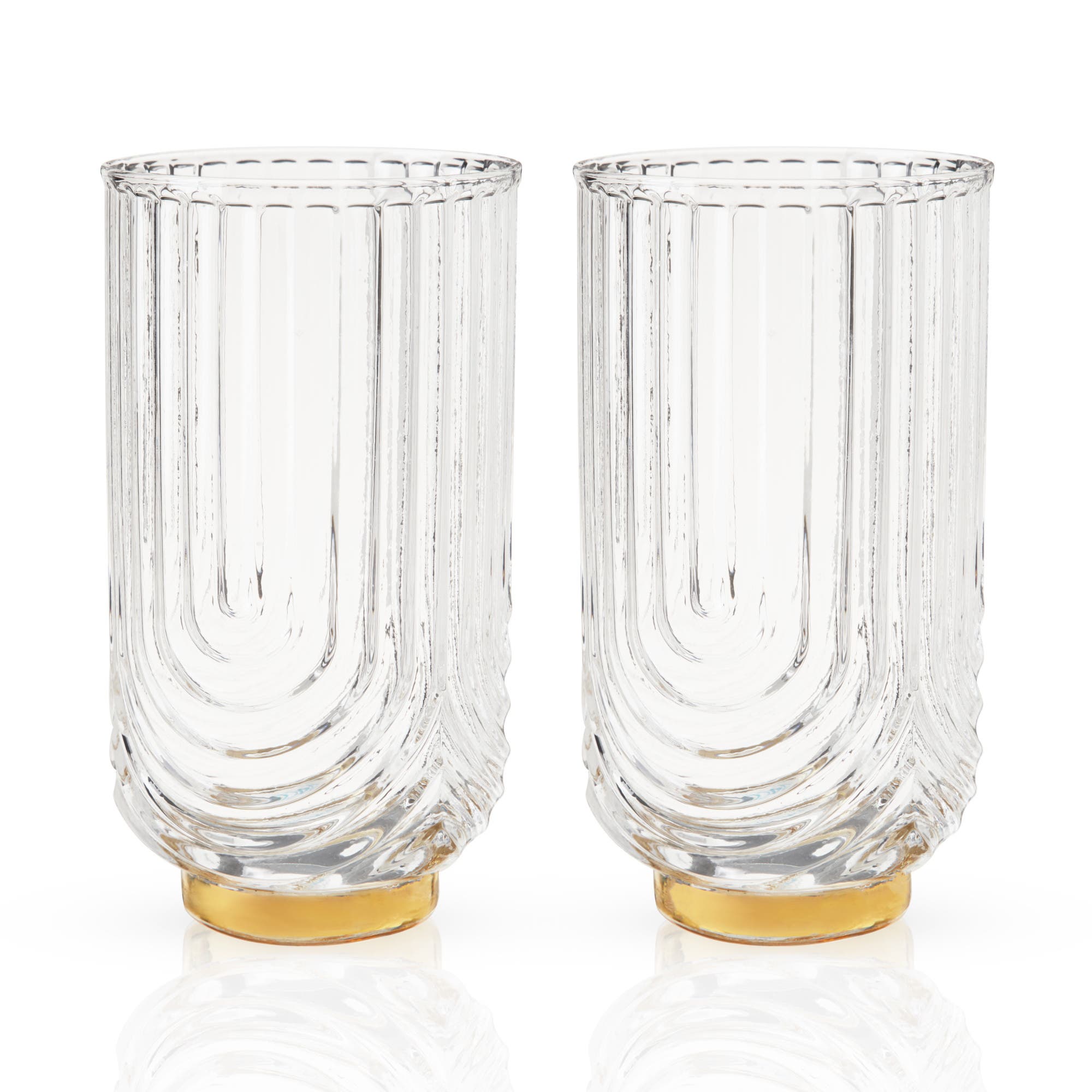 Viski Deco Gatsby Highball Glasses - Thumbnail 4