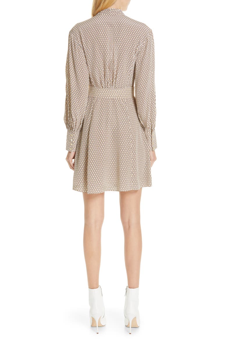 Fanetta Belted Faux Wrap Dress, Alternate, color, MULTI