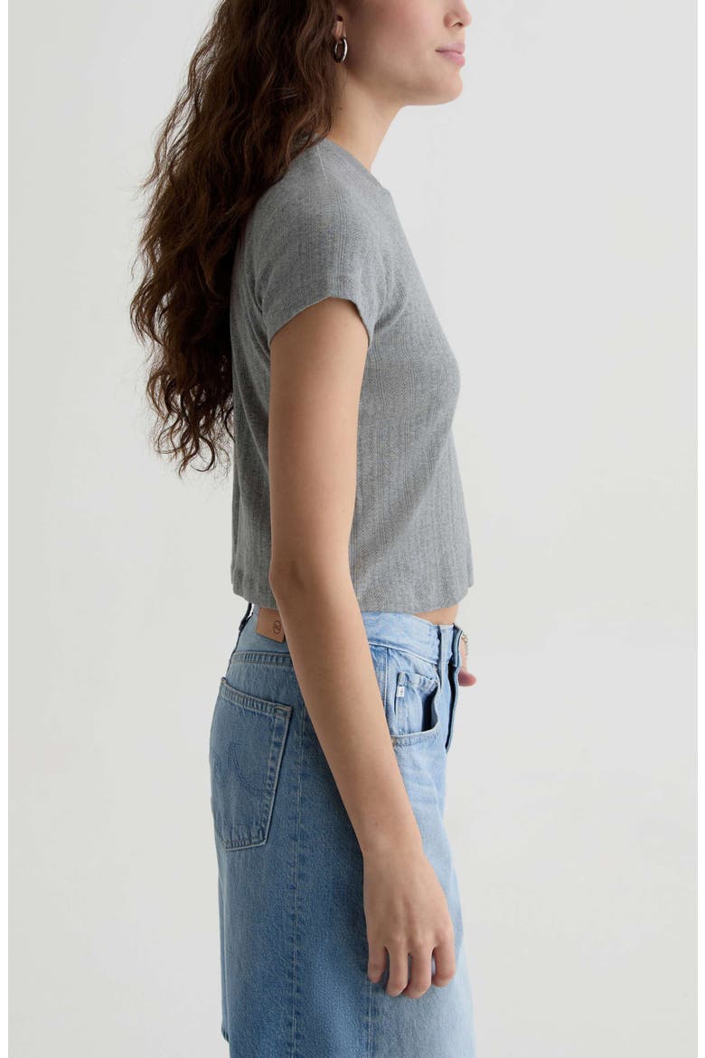 Sadie Crewneck Top, Alternate, color, HEATHER GREY