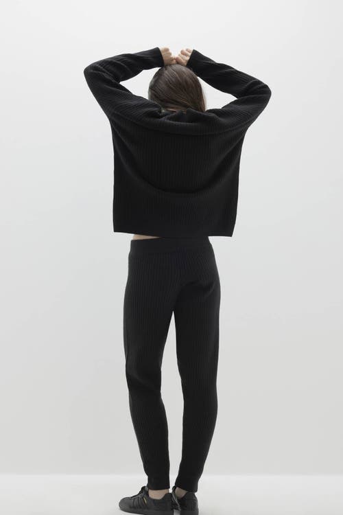 Naked Cashmere Heidi Ribbed Jogger Pant In Black